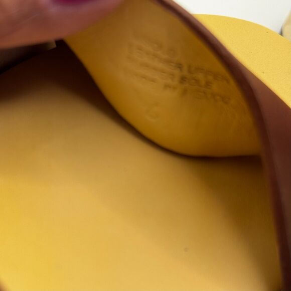 Nisolo Women’s Leather Wood Platform Sandals Size 6 Handmade in Mexico 3.5”Heel - Picture 3 of 11